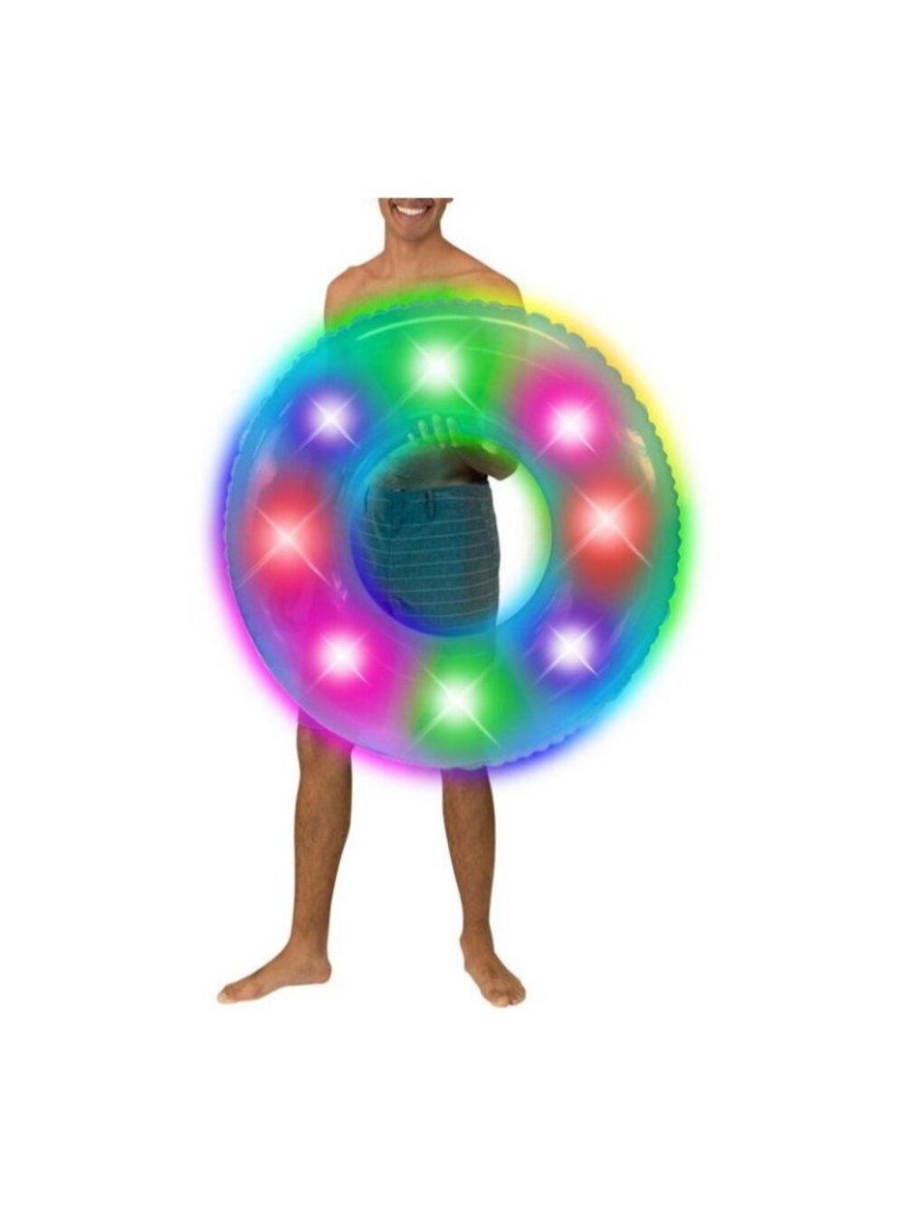 212 Main PoolCandy Illuminated LED Light-Up 36 Beach Pool Tube Multi Size OS NWB